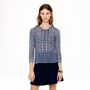 J. Crew Deco Shells Sheer Top 10